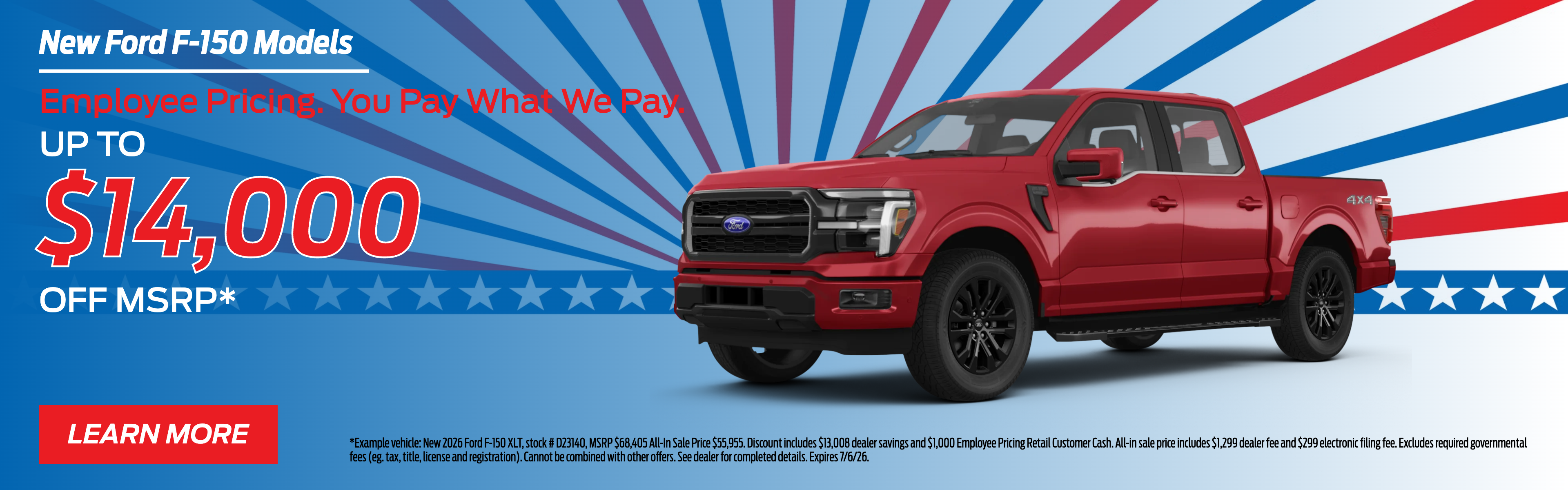 Save on F-150s with Employee Pricing at Tallahassee Ford