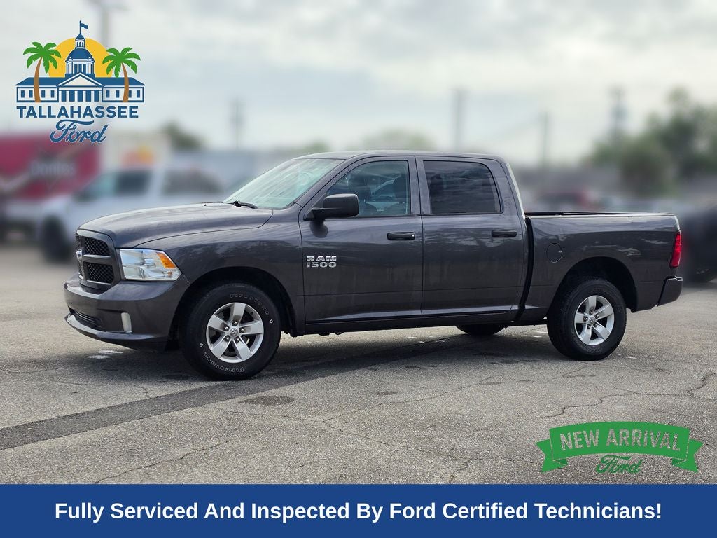2017 RAM 1500 Express in Granite Crystal Metallic Clearcoat — front three-quarter view