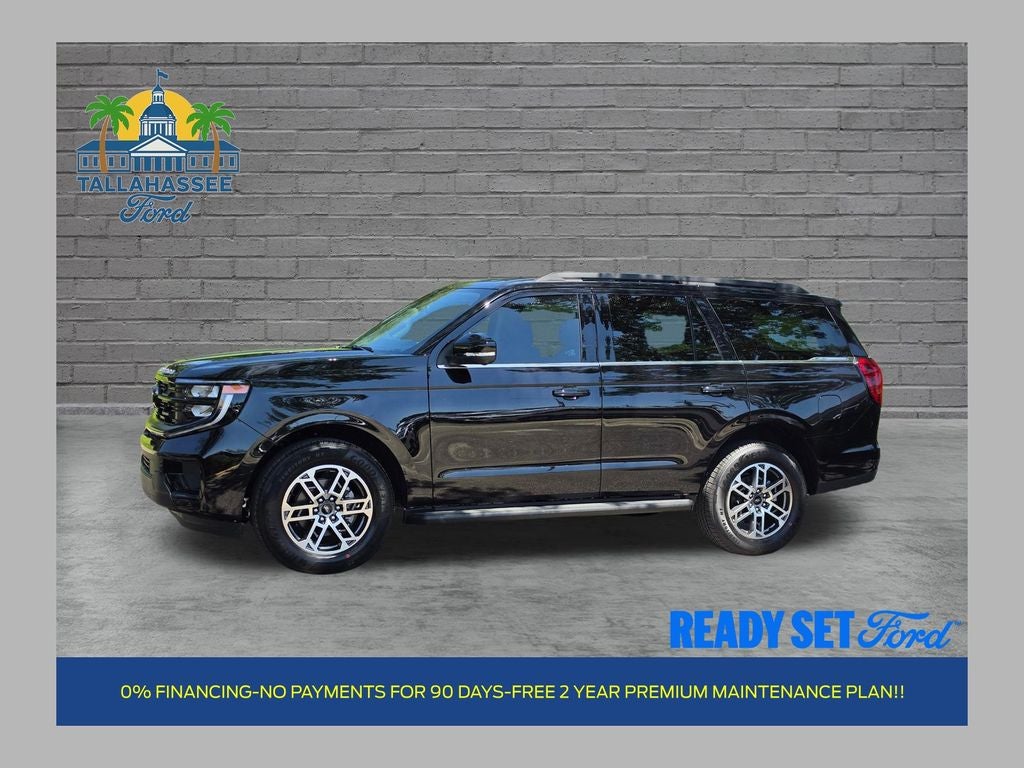 2026 Ford Expedition Active in Agate Black Metallic — front three-quarter view
