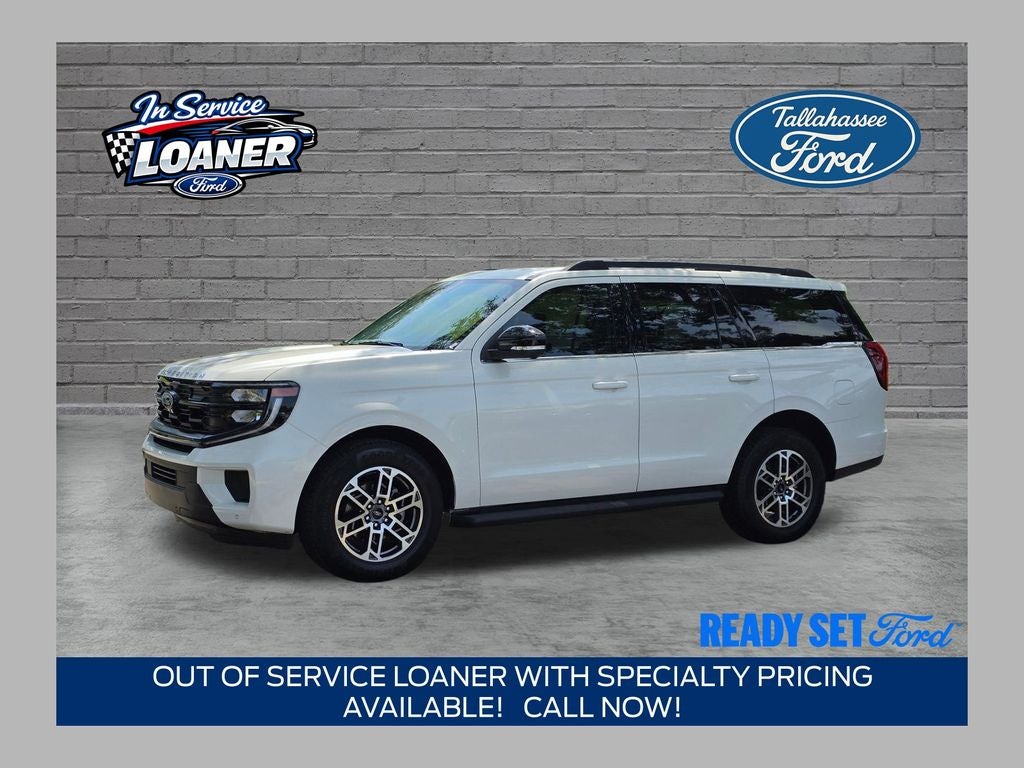 2026 Ford Expedition Active in Star White Metallic Tri-Coat — front three-quarter view