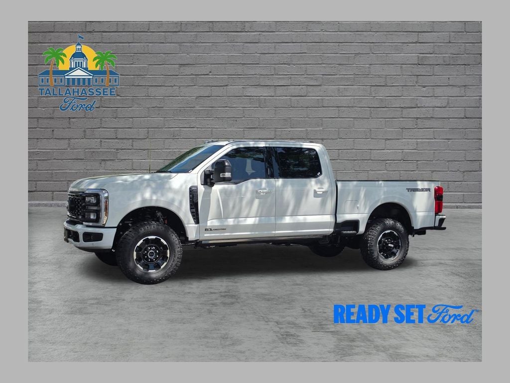 2026 Ford F-250SD Lariat in Star White Metallic Tri-Coat — front three-quarter view