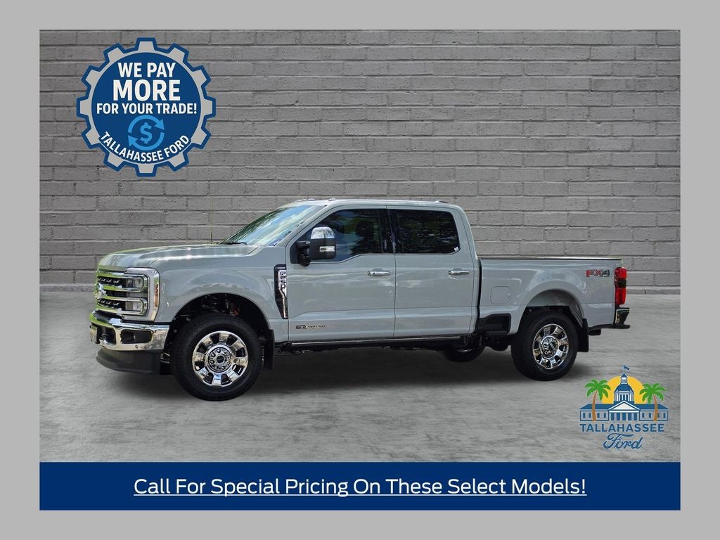 2026 Ford F-250SD Lariat in Oxford White — front three-quarter view