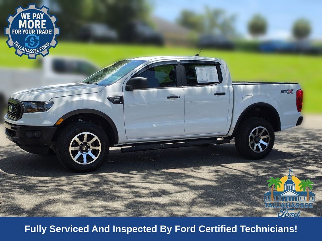 2019 Ford Ranger XL in Oxford White — front three-quarter view