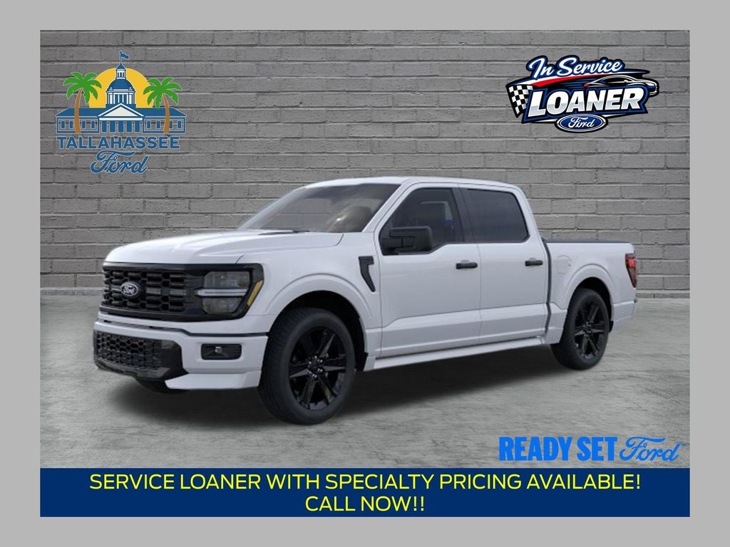 2026 Ford F-150 STX in Oxford White — front three-quarter view