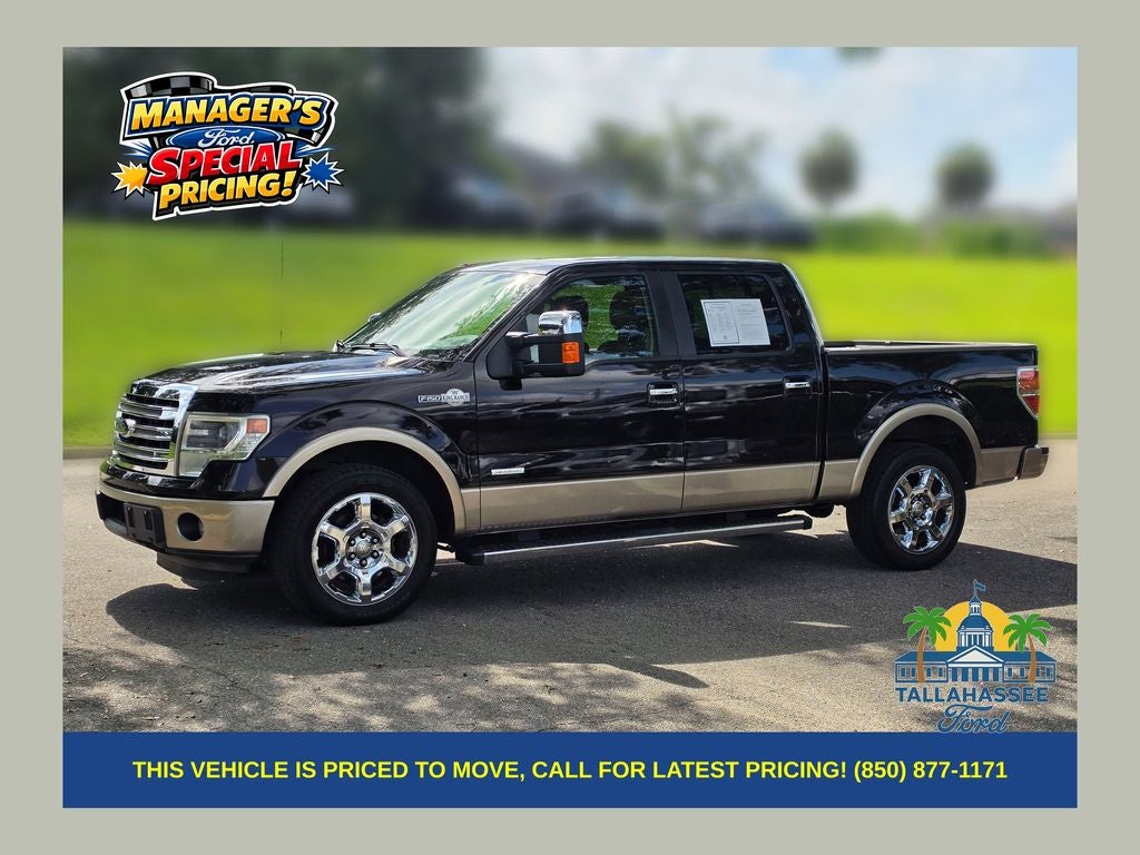 2014 Ford F-150 King Ranch in Kodiak Brown Metallic — front three-quarter view
