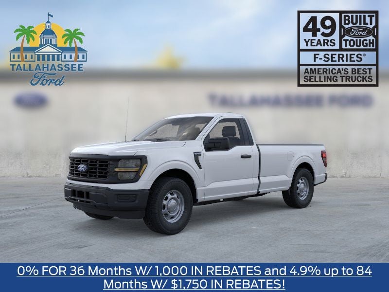 2026 Ford F-150 XL in Oxford White — front three-quarter view
