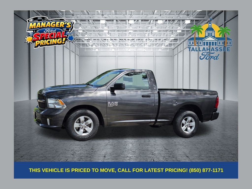 2019 RAM 1500 Classic Express in Granite Crystal Metallic Clearcoat — front three-quarter view