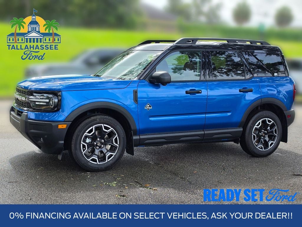 2026 Ford Bronco Sport Outer Banks in Velocity Blue Metallic — front three-quarter view