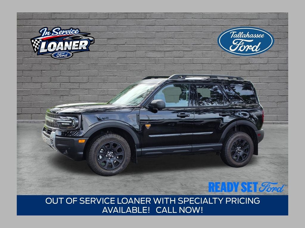 2026 Ford Bronco Sport Badlands in Shadow Black — front three-quarter view