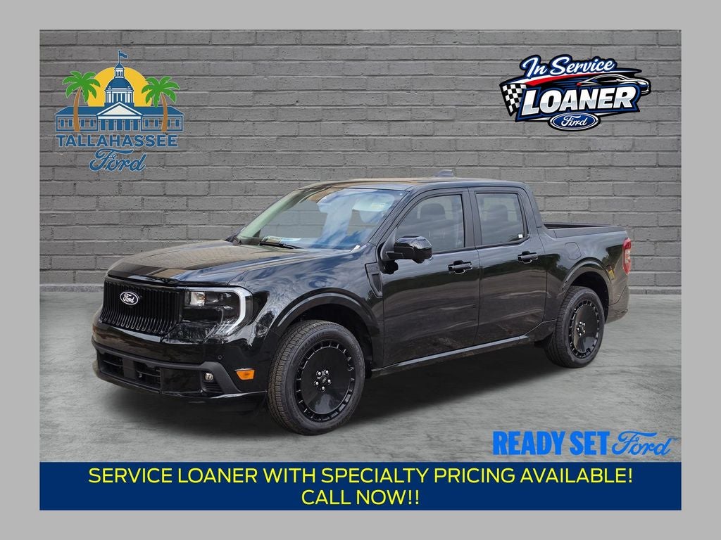 2026 Ford Maverick Lobo High in Shadow Black — front three-quarter view