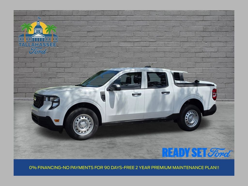 2026 Ford Maverick XL in Oxford White — front three-quarter view