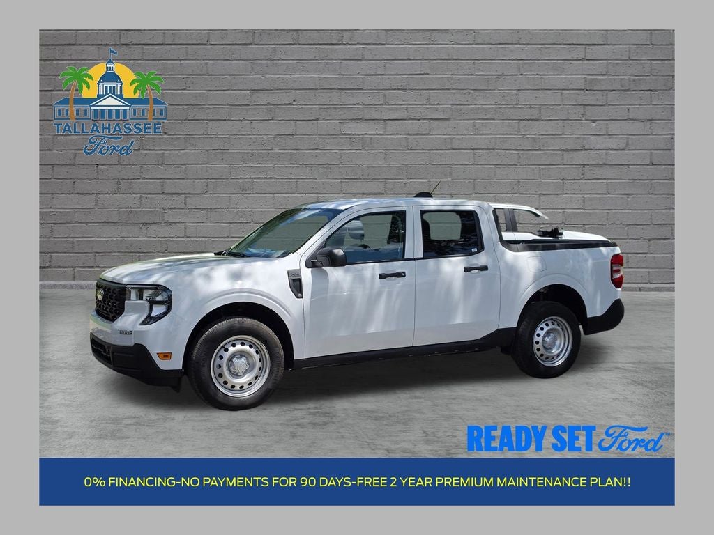 2026 Ford Maverick XL in Oxford White — front three-quarter view