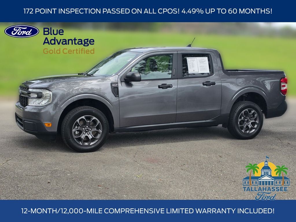 2023 Ford Maverick XLT in Carbonized Gray Metallic — front three-quarter view