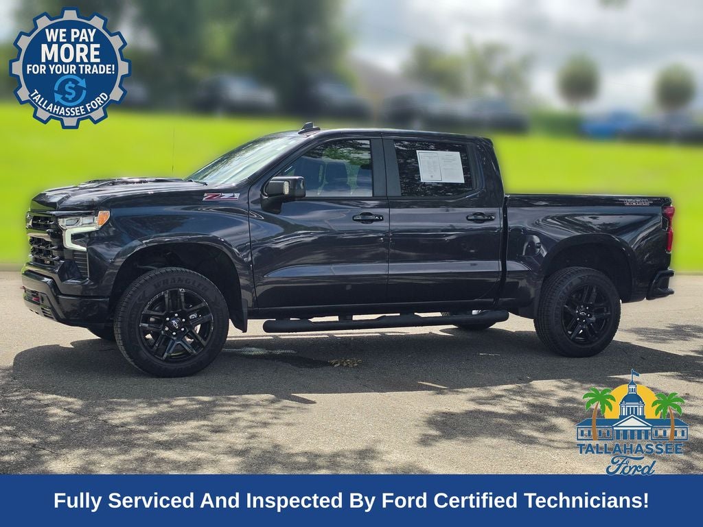 2022 Chevrolet Silverado 1500 LT Trail Boss in Dark Ash Metallic — front three-quarter view