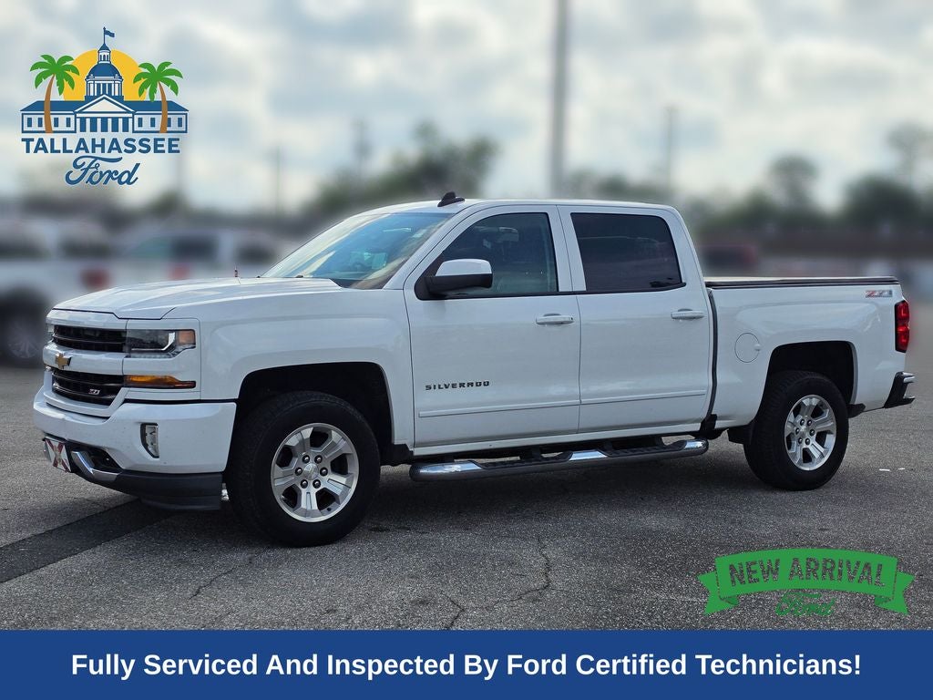 2017 Chevrolet Silverado 1500 LT LT2 in Summit White — front three-quarter view