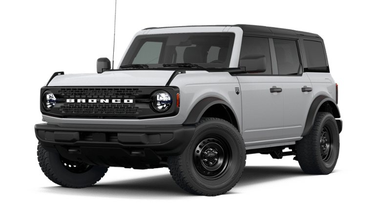 2026 Ford Bronco Big Bend in Avalanche Gray — front three-quarter view