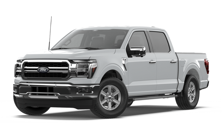 2026 Ford F-150 Lariat in Avalanche — front three-quarter view